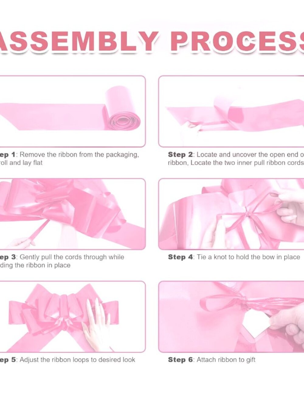Xingshen-GTG Giant Car Bow, 30", Pink, Large, Gift Pull Bow, NWT Condition: New
